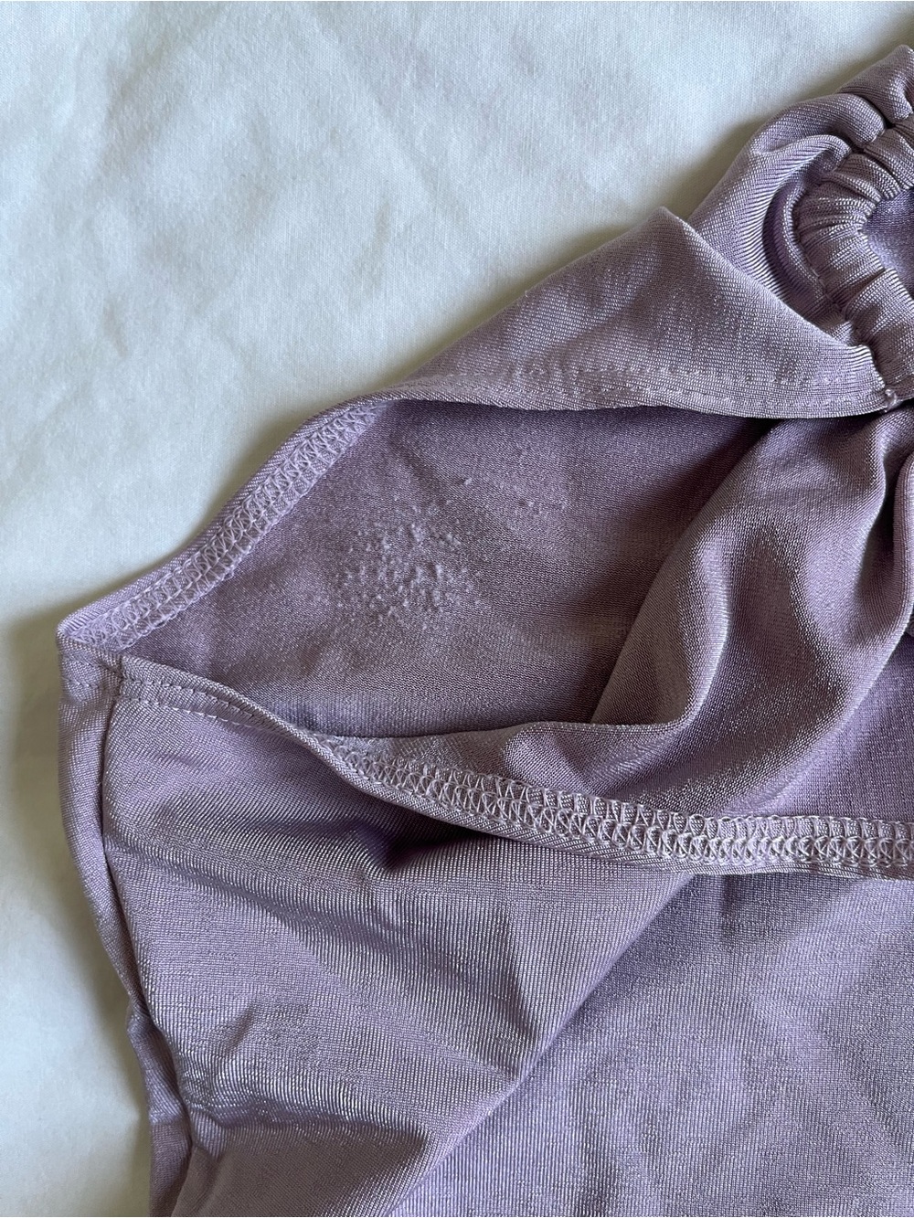 Vintage Y2K Lilac One Shoulder Top with Silver Hardware Detail - Picture 5 of 8